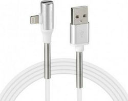 Lampa Stainless / Angle (90°) USB-A to Lightning Cable Gray 2m (L3885.0/T)