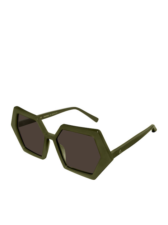 Zeus & Dione Hexagon Feminini Ochelari de soare cu Verde Cadru