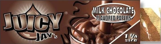 Juicy Jays Milk Chocolate Χαρτάκια Στριφτού Τσιγάρου 1+1/4 Αρωματικά 32 φύλλα 1τμχ