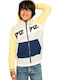 Kinder-Sweatshirt Strickjacke Gelbe CHARLES