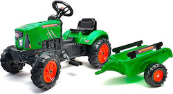 Kids Foot-to-Floor Ride On Tractor with Trailer & Pedal Supercharger Green