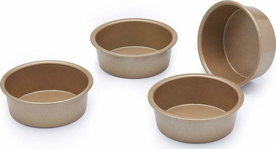 Kitchen Craft Non-stick Aluminum Cake Baking Pan Paul Hollywood 6.5x6.5x2cm 4pcs