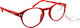 Lampa Modigliani Lesebrillen +1.00 in Rot Farbe D80610