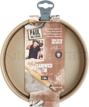 Kitchen Craft Non-stick Aluminum Tart Baking Pan with Removable Bottom Paul Hollywood 18x18x4cm