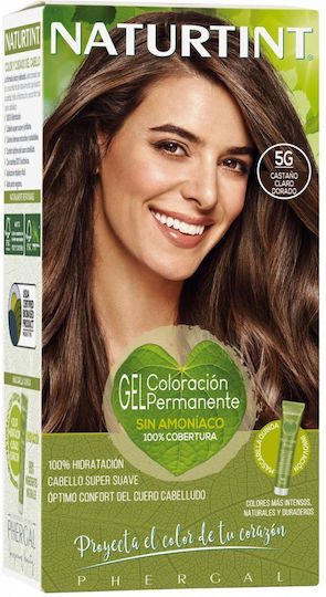 Naturtint Перманентна Боя За Коса Без Амоняк 5G Светло Кестеняв Златист 165ml 5gr