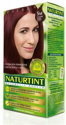 Naturtint Permanenter Haarfärbemittel Χωρίς Αμμωνία 5m Hellbraun Μαόνι 165ml