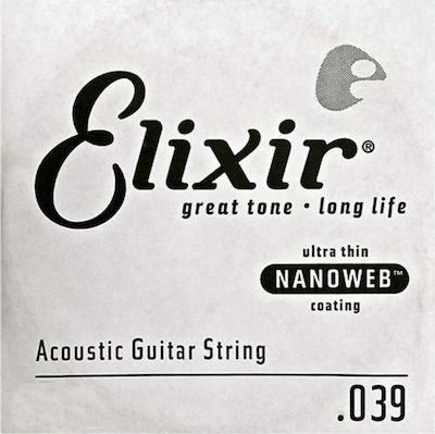 Elixir Single Bronze String for Acoustic Guitar 15139