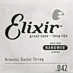 Elixir Nanoweb Μονή Χορδή 42"