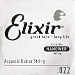 Elixir Single String for Acoustic Guitar Nanoweb