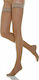 Relaxsan Basic Socks Thigh High 70 Den with Silicone 12-17 mmHg Light Beige