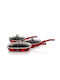 Berlinger Haus Metallic Line Pfannen-Set Burgundy Collection BH-6189 3Stück