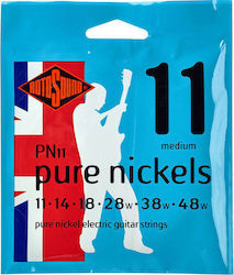 Rotosound PN11 Set of Electric Guitar Strings Pure Nickel 11 - 48 Rotosound PN11 Set of Electric Guitar Strings Pure Nickel 11 - 48