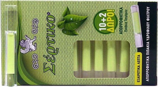 Sertiko Zigarettenpfeifen Extra Slim 5.7mm Grüne 12 Stück