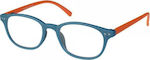 Eyelead E154 Reading Glasses +1.25 Blue/Orange E154 E 154