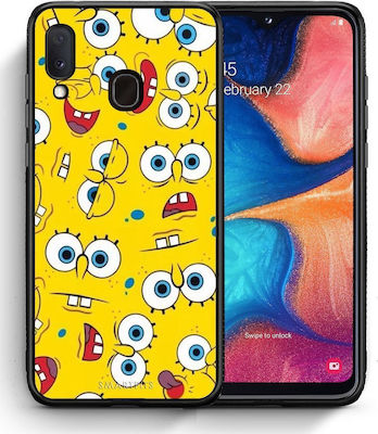 Plastic Back Cover Multicolour (Galaxy A20e)