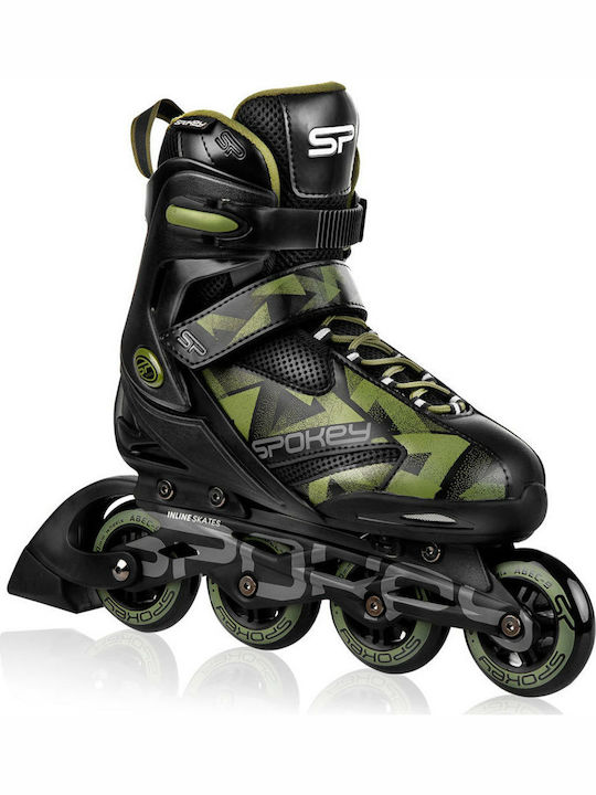 Spokey Makan Inline Rollers Μαύρα Black/Green Ενηλίκων