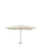 Syros Professional Garden & Terrace Floor Wooden Square Parasol Ecru 0795423