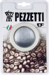 Pezzetti Ανταλλακτικό Φίλτρο Καφετιέρας & Φλάτζα 6 Cups