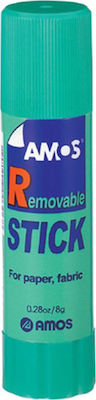 Amos Glue Stick Removable for Paper 8gr GSR8B1