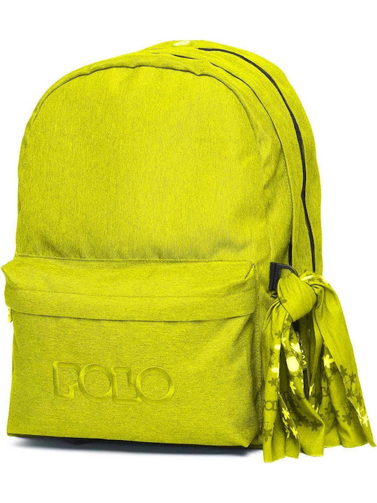 Polo Original Double Scarf Fluo Schulranzen Rucksack Junior High-High School in Grün Farbe 30Es 2020