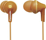 Panasonic Ακουστικά Ψείρες In Ear RP-HJE125 Πορτοκαλί