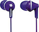 Panasonic Ακουστικά Ψείρες In Ear RP-HJE125 Μωβ