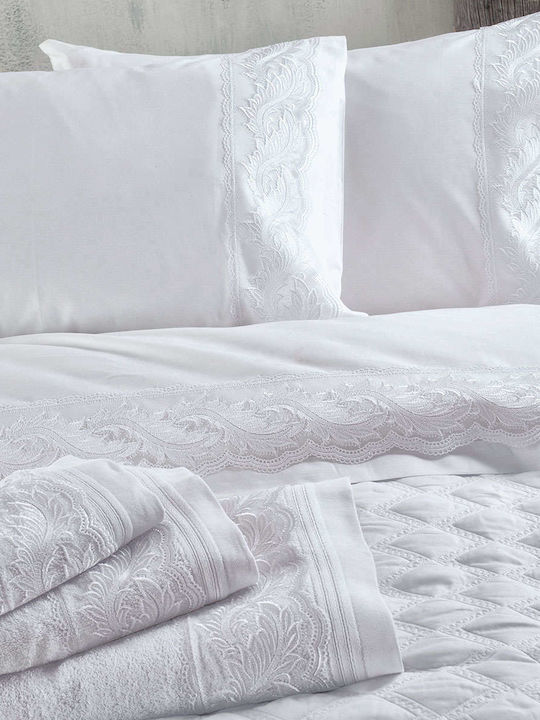 Rythmos Cotton Set of 4pcs Bridal Sheets Super ...