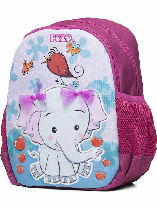 Polo Animal School Bag Backpack Kindergarten in Pink color 8lt