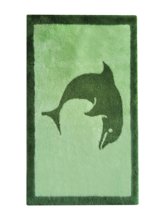Abyss & Habidecor Πατάκι Μπάνιου Dolphin Πράσινο 60x90εκ.