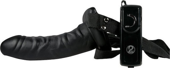 You2Toys Harness με Dildo 16.5cm και Δόνηση σε Μαύρο Χρώμα