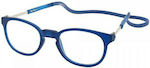 Eyelead Μ101 Reading Glasses +1.00 with Magnet Blue Μ101 M 101