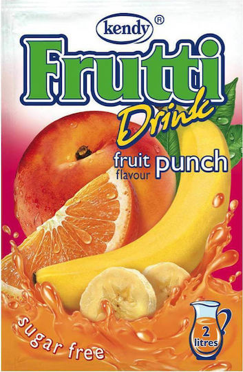 Kendy Χυμός σε Σκόνη Frutti Fruit Punch Πορτοκάλι / Μπανάνα / Ροδάκινο Χωρίς Ζάχαρη 8.5gr