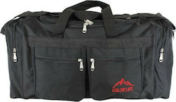 Colorlife Reisetasche Schwarz Stoff L70xB28xH30cm