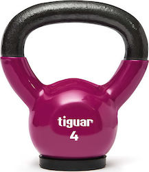 Tiguar Kettlebell Βινυλίου 4kg Μωβ