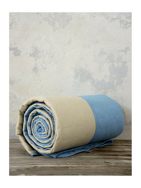 Nima Nima Coverlet Single Petrol / Mexican Beige 160x240cm