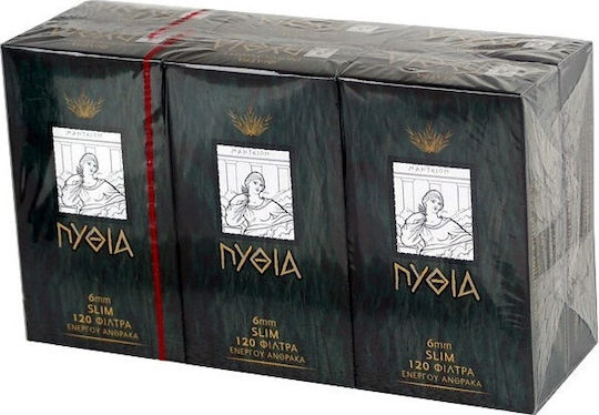 Πυθία Slim Ενεργού Άνθρακα 120 Φιλτράκια 6τμχ