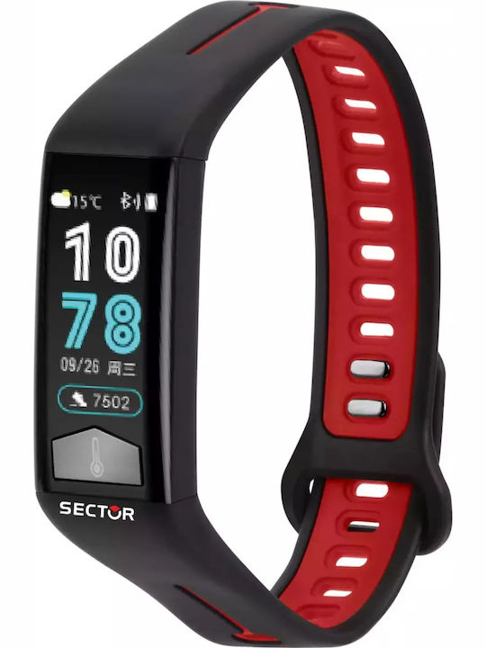 Sector EX-11 Activity Tracker με Παλμογράφο Black/Red