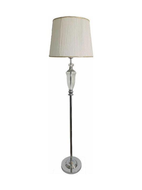 Karvounis Floor Lamp H166xW43cm. Silver