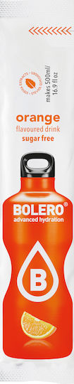 Bolero Χυμός σε Σκόνη 500ml σε Νερό Πορτοκάλι Χωρίς Προσθήκη Ζάχαρης 3gr 12τμχ
