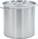 vidaXL Stainless Steel Marmite Capacity 71lt with Diameter 45cm and Height 45cm.