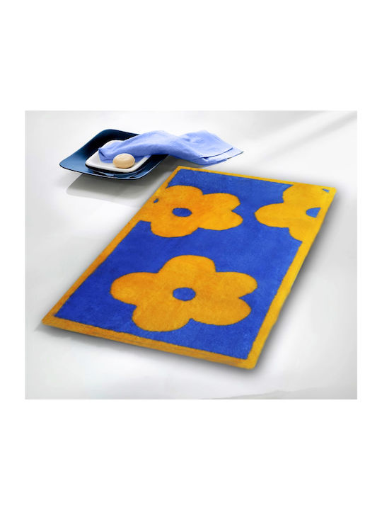 Abyss & Habidecor Bath Mat Primavera 040193-01 Blue 65x120cm