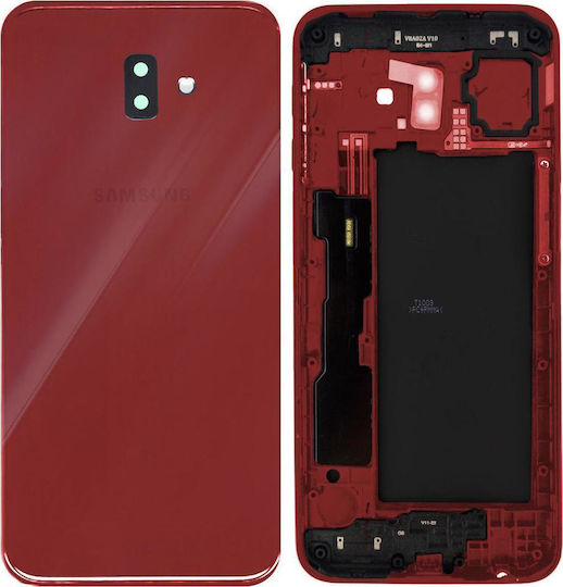 Samsung Καπάκι Μπαταρίας Κόκκινο για Galaxy J6+