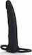 Calexotics Silicone Double Rider με Dildo 14cm σε Μαύρο Χρώμα
