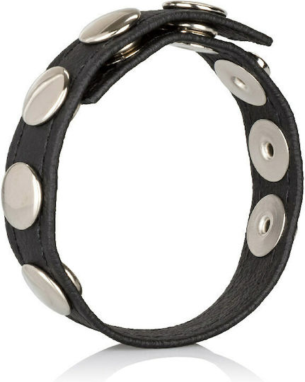 Calexotics Adonis Leather Multi-Snap Ring Cock Ring Schwanz Leder Schwarz