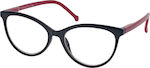 Eyelead Ε200 Women's Reading Glasses +4.00 in Black color Ε200 Ε 200