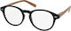 Eyelead Ε187 Reading Glasses +3.00 Black/Brown E 187