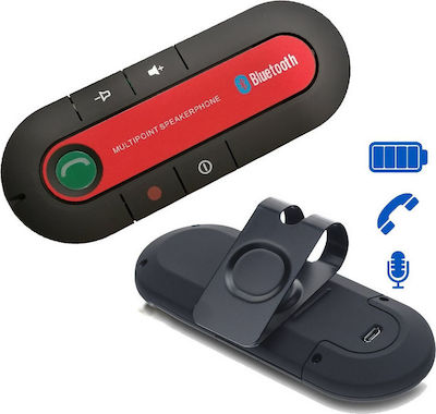 Bluetooth Αυτοκινήτου Multi Point V4.1 QK1-K5 για το Αλεξήλιο (με USB θύρα Φόρτισης)
