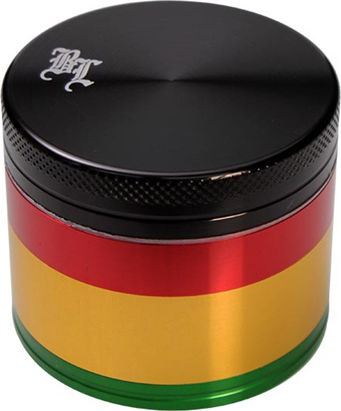 Black Leaf Grinder Rasta Aluminium 49mm 4 Parts 1τμχ