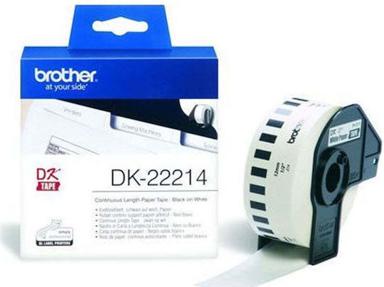 Brother Label Maker Tape 30.5m x 12mm White Colour Compatible With Brother DK