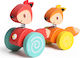 iwood Push Along Pull Along Foxes από Ξύλο για 12+ Μηνών